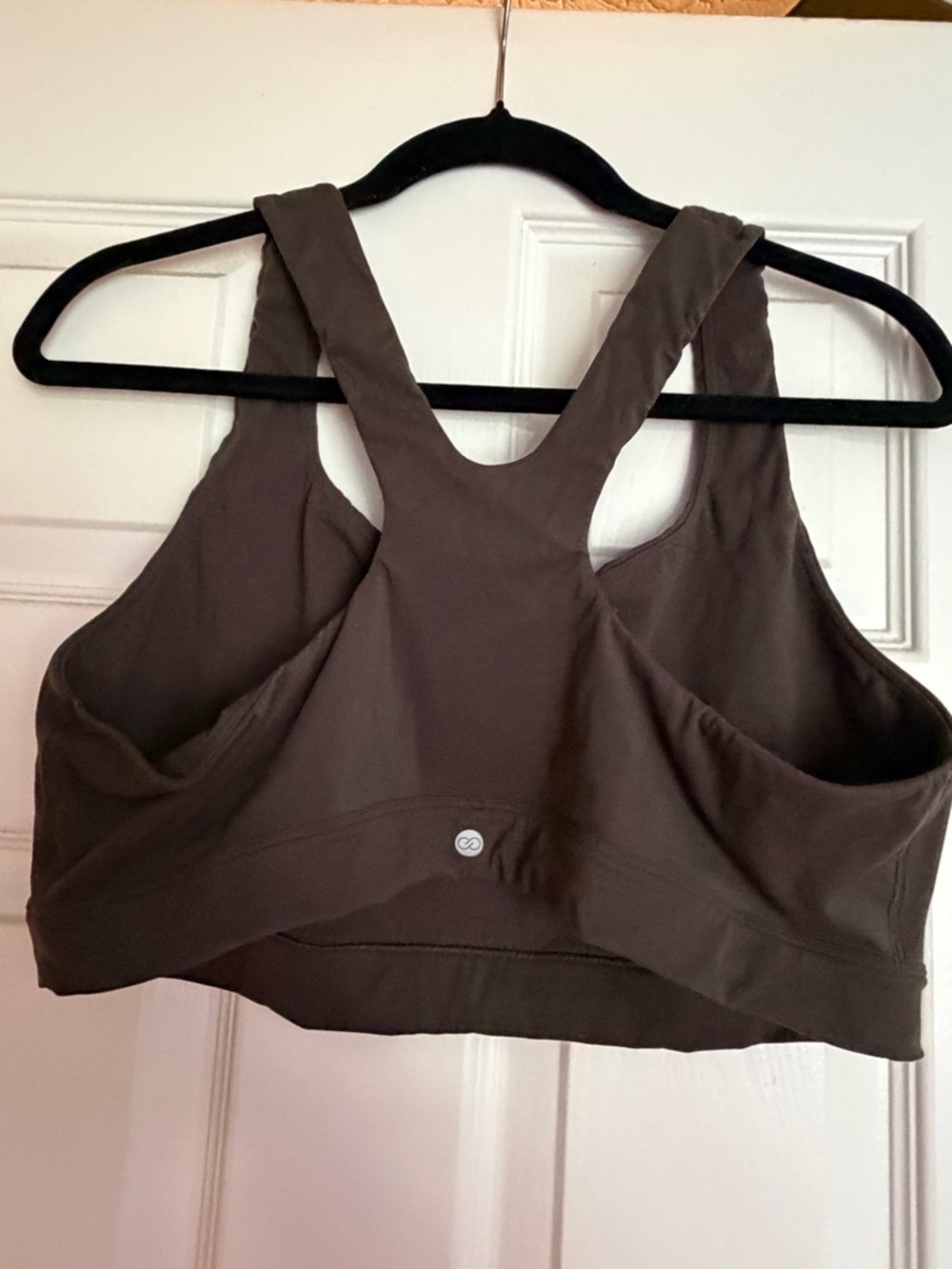 Calia Dark Grey  Racerback Support Sports Bra